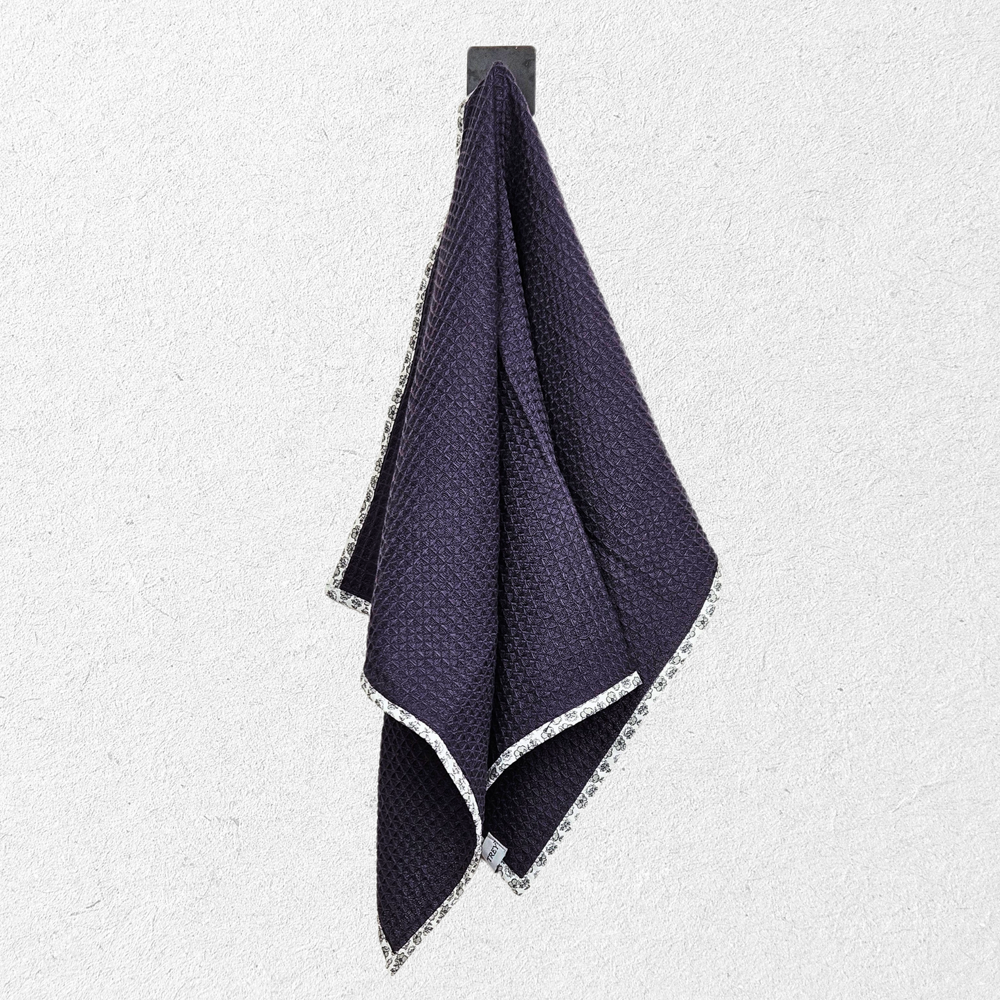 Waffle Hand Towel - Charcoal Grey