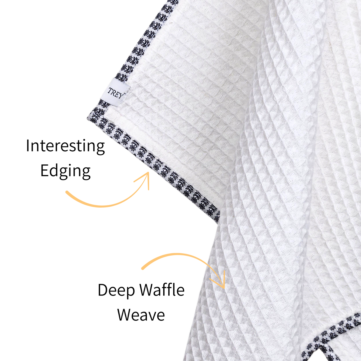 Waffle Hand Towel - White