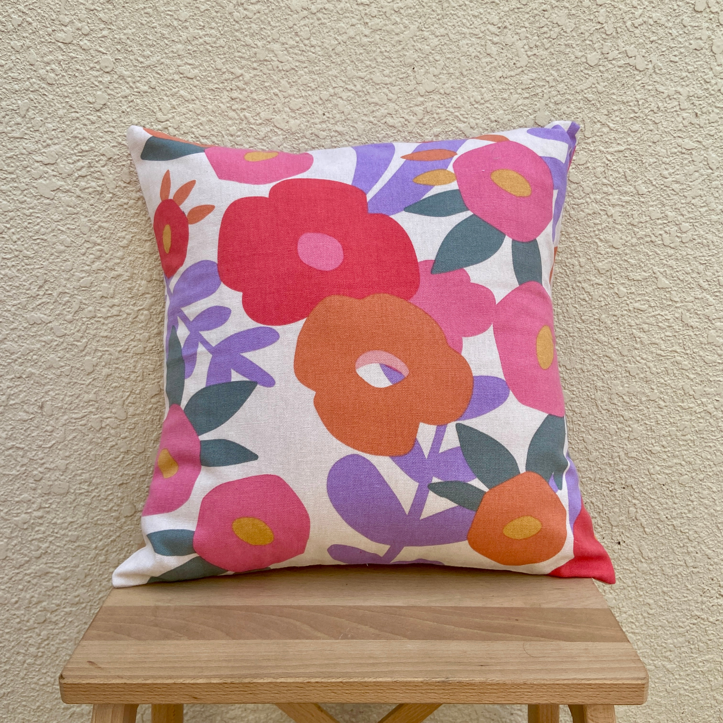 Elegant Floral cushion cover 16 x 16 inches