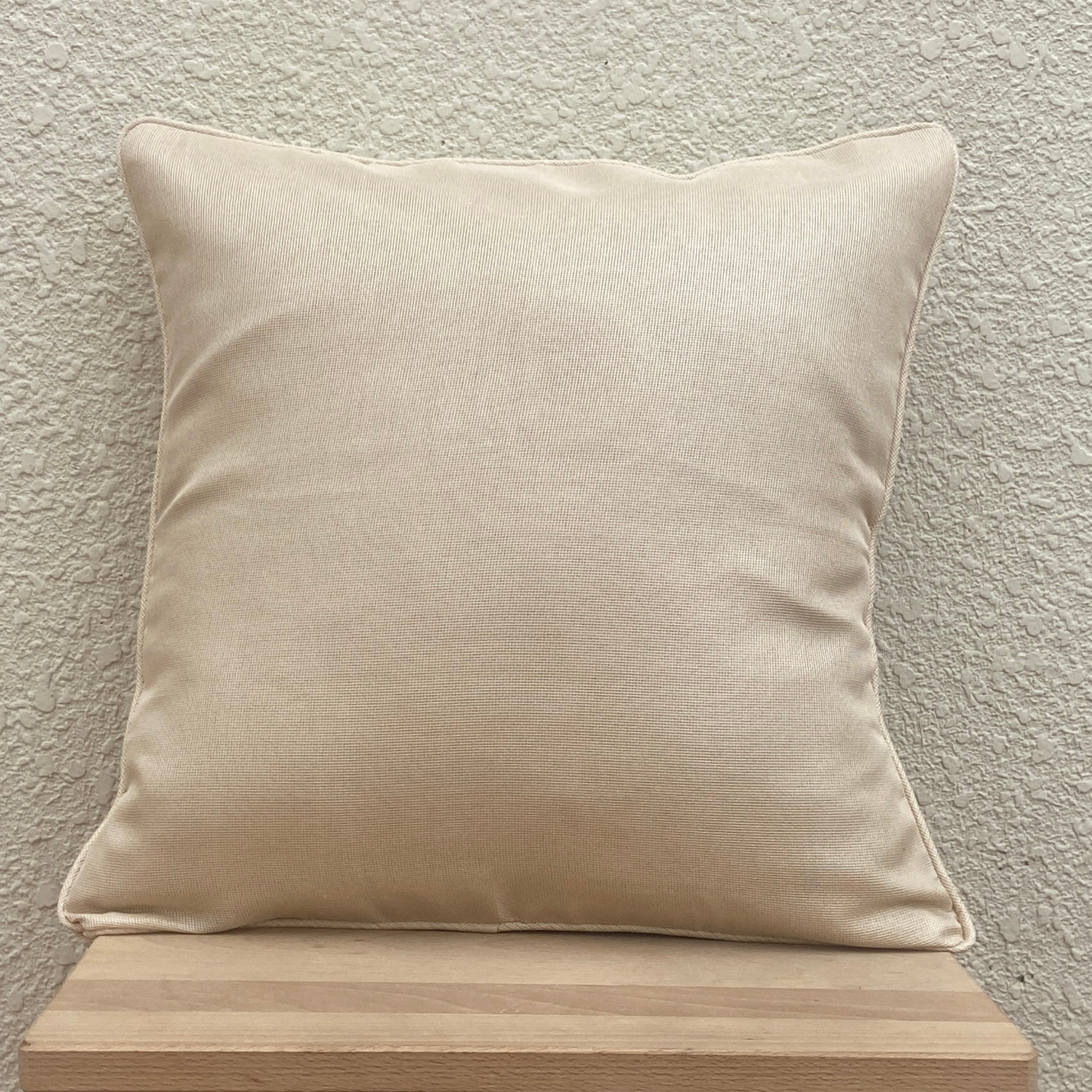 Elegant Shimmery Cream Cushion Cover 16 x 16 inches