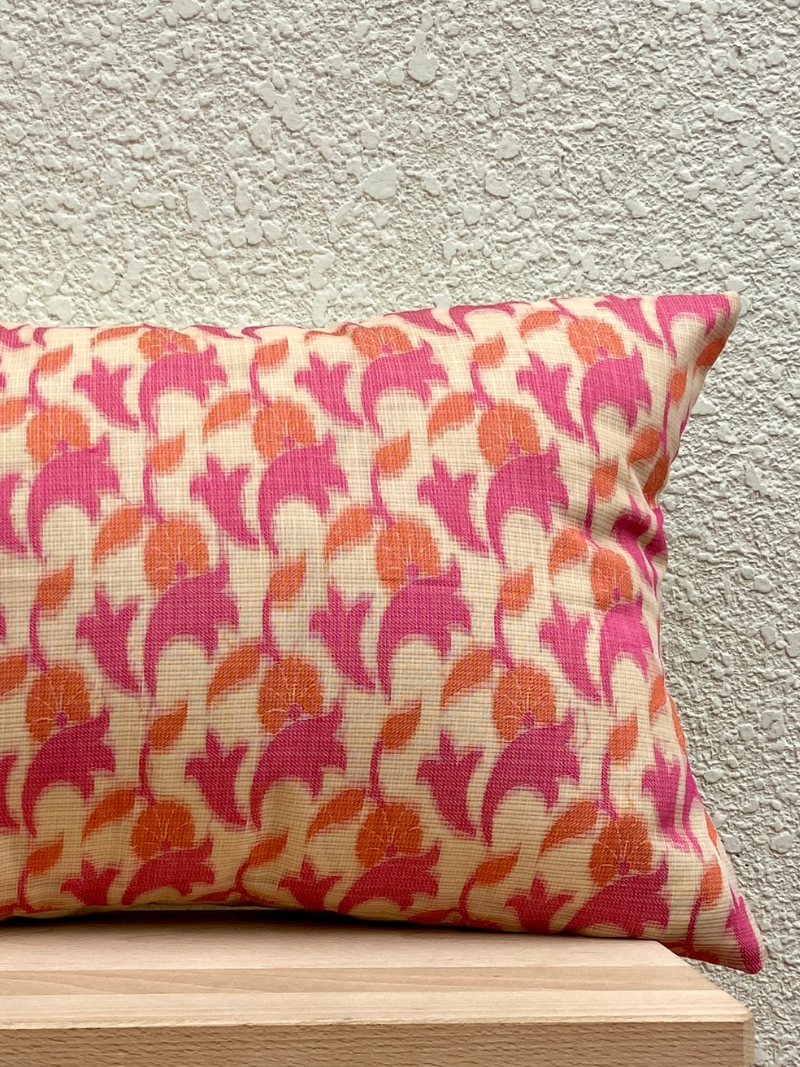 Ethnic Elegant Pink & Cream Cushion Combo 16 x 16 inches and 12x 20 inches