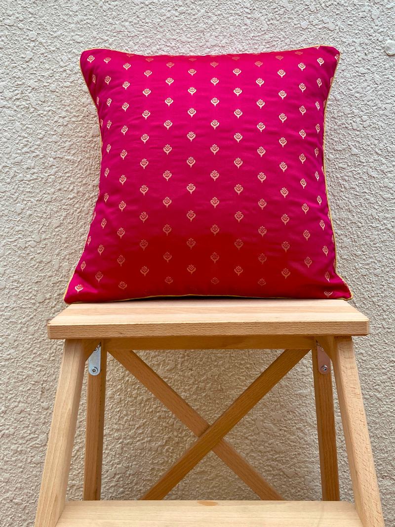 Festive Pink & Teal Cushion Cover Combo