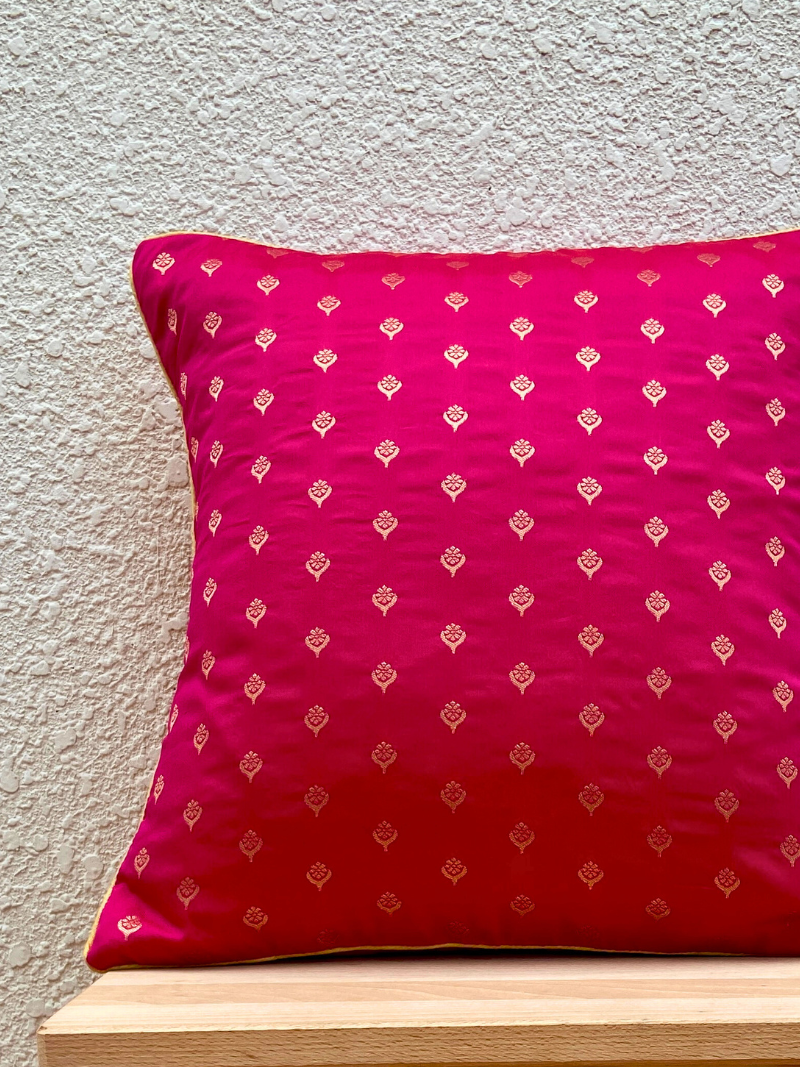 Festive Pink & Teal Cushion Cover Combo