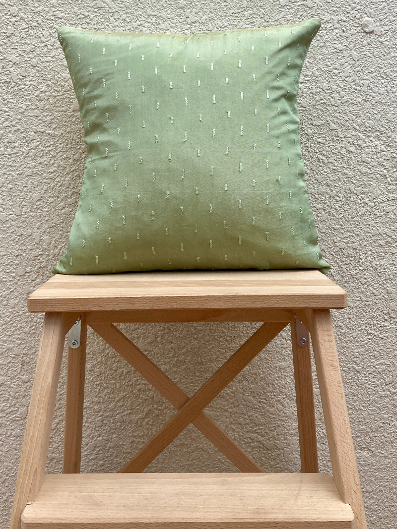 Minimalistic Elegant Pink Sequins & Mint Green Sequins Cushion Cover Combo