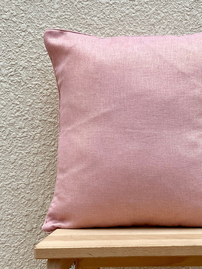 Minimalistic Elegant Pink & Mint Green Shimmery Cushion Cover Combo