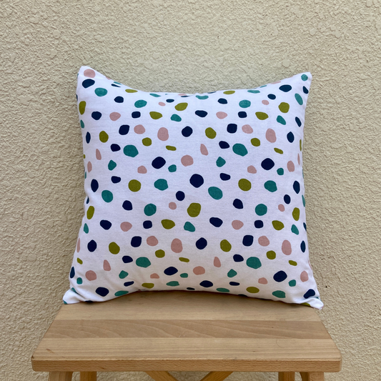 Colourful Dot Print cushion cover 16 x 16 inches