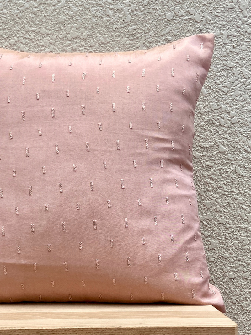 Minimalistic Elegant Pink Sequins & Mint Green Sequins Cushion Cover Combo