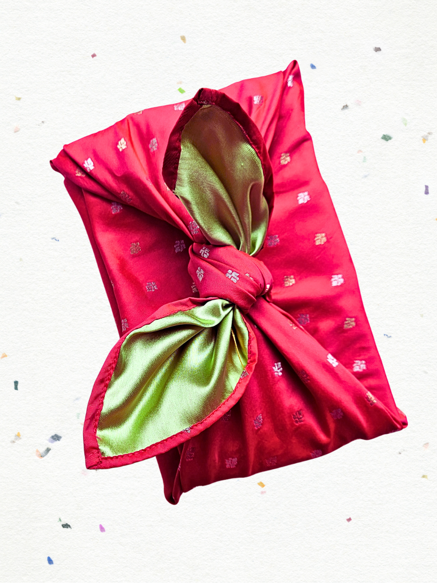 FUROSHIKI Festive Pink & Pista Green