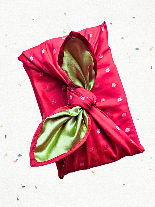 FUROSHIKI Festive Pink & Pista Green